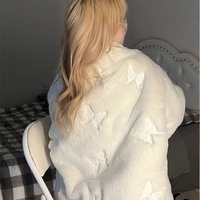 Fluffy Butterfly Parka Jacket  - Thumbnail 3