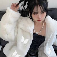 Fluffy Butterfly Parka Jacket  - Thumbnail 8