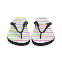 Lemon drop  Frabic Flip-Flops - Thumbnail 3