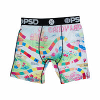 Cartoon Printed 2PK Mens Underwear Lingerie lengthen athlete sports boxer shorts breathable underpants P65 - Thumbnail 5