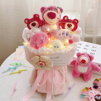 Kawaii kuromi cartoon plush bouquet gift - Thumbnail 5