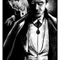 Bela Lugosi Dracula 12”x18” Art Print. - Thumbnail 1
