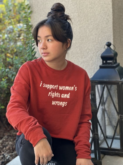Rights and Wrongs Crop Sweatshirt