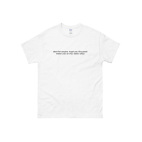 Don't Let Anyone Treat You Like Pond Water You Are Fiji Water Unisex Cotton Tee in White - Thumbnail 1