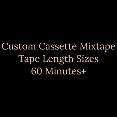 Custom cassette mixtape