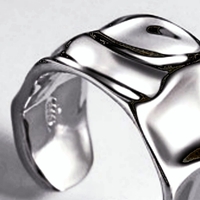 Punk Aurora Flash Float Shine Silver Ring Unique Rare Amazing  - Thumbnail 7