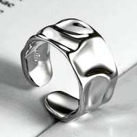 Punk Aurora Flash Float Shine Silver Ring Unique Rare Amazing  - Thumbnail 5