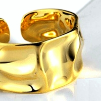 Punk Aurora Flash Float Shine Silver Ring Unique Rare Amazing  - Thumbnail 2