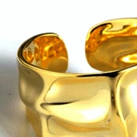 Punk Aurora Flash Float Shine Silver Ring Unique Rare Amazing  - Thumbnail 3