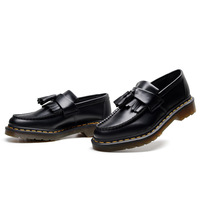 Women's Genuine Leather Tassel Loafers Shoes - Thumbnail 5