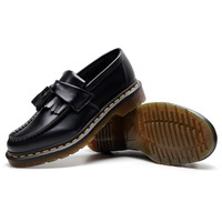 Women's Genuine Leather Tassel Loafers Shoes - Thumbnail 8