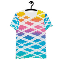 All-Over Print Men's Athletic T-shirt - Thumbnail 2