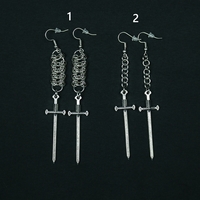 Sword Earrings - Thumbnail 1