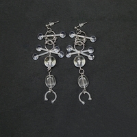 Clear piercing earrings - Thumbnail 1