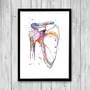 Shoulder joint anatomy print, Orthopedic surgeon office decor-1