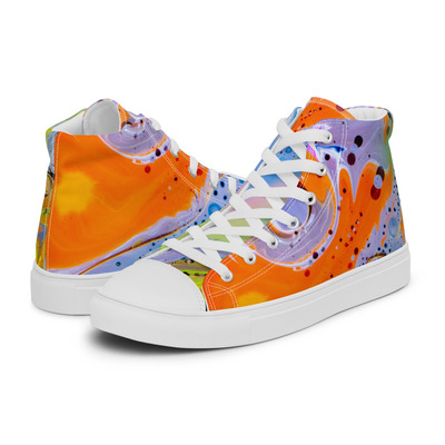 Womens high top canvas shoes