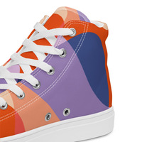 Womens high top canvas shoes - Thumbnail 1
