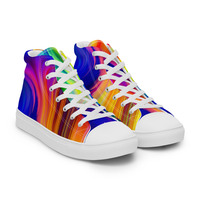 Womens high top canvas shoes - Thumbnail 5