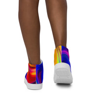 Womens high top canvas shoes - Thumbnail 6