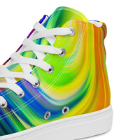 Womens high top canvas shoes - Thumbnail 12
