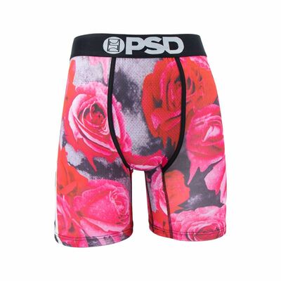 Rose printed 2pk mens underwear lingerie lengthen athlete sports boxer shorts breathable underpants p59