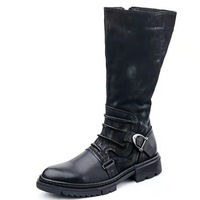  Men's boots large size stitched Captain Jack's Martin boots 2 Colors - Thumbnail 1