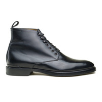 Handmade Men Black Calf Leather Ankle Dress Boot - Thumbnail 2