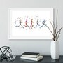 Skeleton running print, Physical therapist gift -2