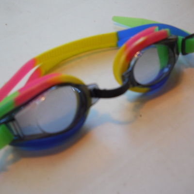 Neon swimming diving goggles with anti fog uv protection p10045 - Thumbnail 4