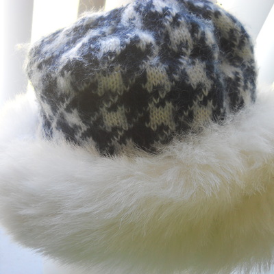 Ladies dress hat fur cotton winter fall