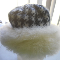 Ladies Dress Hat Fur Cotton Winter Fall - Thumbnail 1