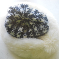 Ladies Dress Hat Fur Cotton Winter Fall - Thumbnail 4