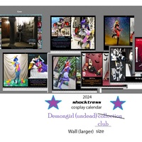 2024 Shocktress Undead (demongirl) Club : WALL Calendar - Thumbnail 1