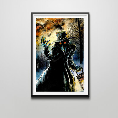 Plague doctor 12x18 art print. perfect for halloween