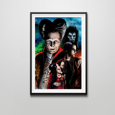 Bram stoker's dracula 12”x18” art print.