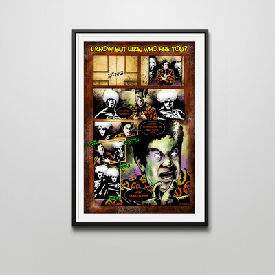 David s pumpkins 12x18 sequential art print. perfect for halloween