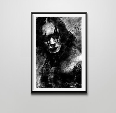 The Crow 12x18 Art Print.