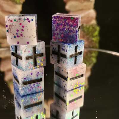 Funfetti fate/fudge d6 set