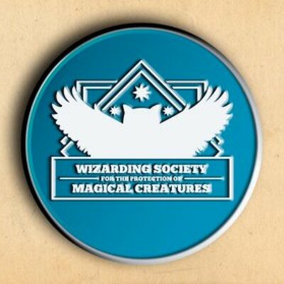 Wizarding society for the protection of magical creatures enamel pin