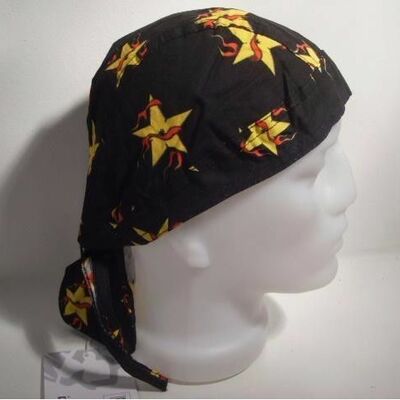 Flaming star durag headwrap hat bandana scarf hd2439