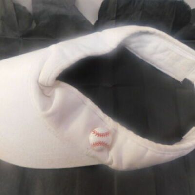 White with baseball women's sun visor hat golf beach baseball sport hat