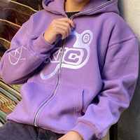 K.I.C FULL ZIP HOODIE - Thumbnail 4