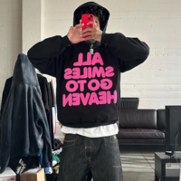 ALL SMILES GO TO HEAVEN HOODIE - Thumbnail 1