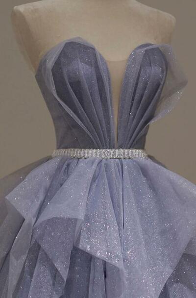 Floor Length Purple Formal Prom Dresses