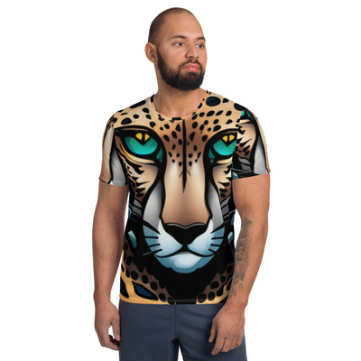 All-over print men's athletic t-shirt