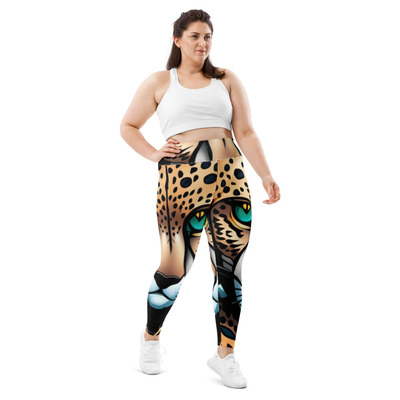 All-over print plus size leggings