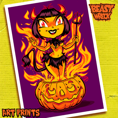 DEVIL DOLL X Art Print