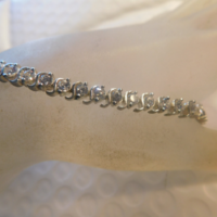 925 Channel 40 Cz Tennis Bracelet Solid Sterling Silver Hand Crafted - Thumbnail 3