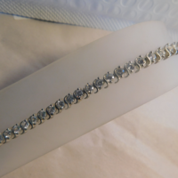 925 Channel 40 Cz Tennis Bracelet Solid Sterling Silver Hand Crafted - Thumbnail 5