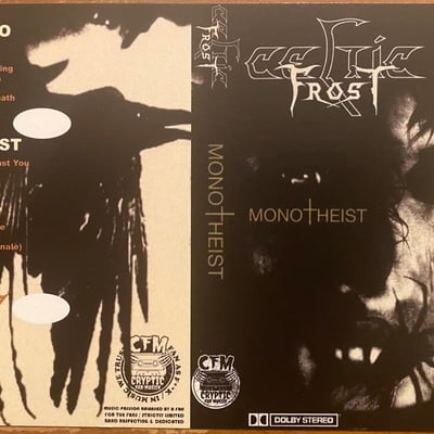 Celtic frost "monotheist" tape - Thumbnail 4